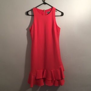 Chelsea28 bright coral dress